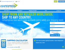 Tablet Screenshot of gshipexpress.com